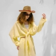 Women's Regular Sophisticated Shirt - Casual Luxury &amp; Effortless Resort Wear - Yellow