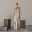 Women's Regular Flowing Maxi Silhouette Dress - Cross-Tie Neck Elegant Wear- For Seasonal Events, Wedding Guest Styling, Or Exclusive Evening Soir&eacute;es
