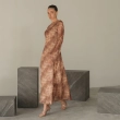 Women's Premium Evening Gown &mdash; Back Cowl Design Maxi Dress &mdash; Daytime Socials, Luxury Resort Wear &amp; Sunset Soir&eacute;es &mdash; Beige