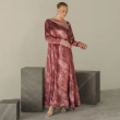 Women's Regular Flowing Maxi Silhouette Dress &mdash; Folded Neckline &mdash; For Formal Galas, Wedding Guest Styling, Or Exclusive Evening Soir&eacute;es &mdash; Pink