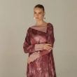 Women's Regular Flowing Maxi Silhouette Dress &mdash; Folded Neckline &mdash; For Formal Galas, Wedding Guest Styling, Or Exclusive Evening Soir&eacute;es &mdash; Pink