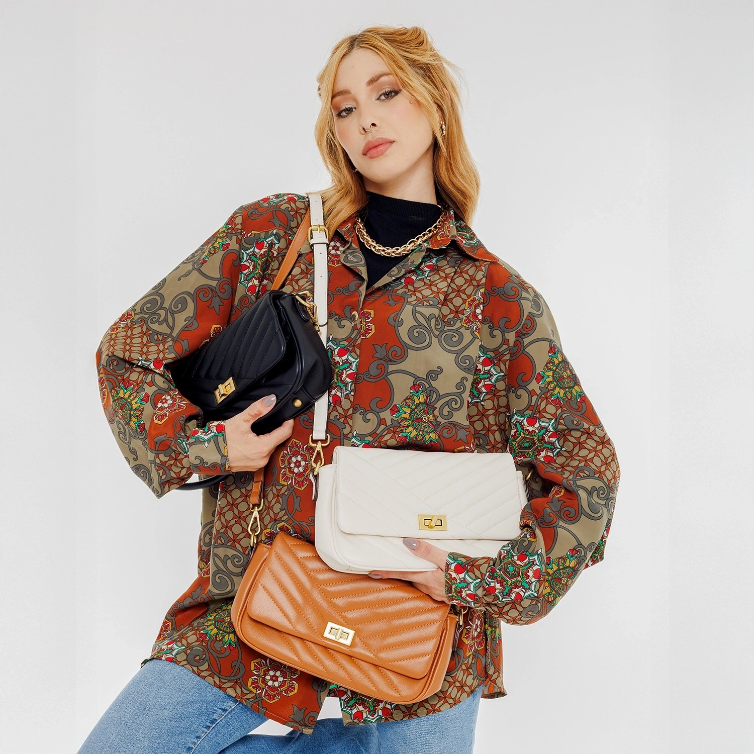 حقيبة ميلة &ndash; زنجبيل برتقالي