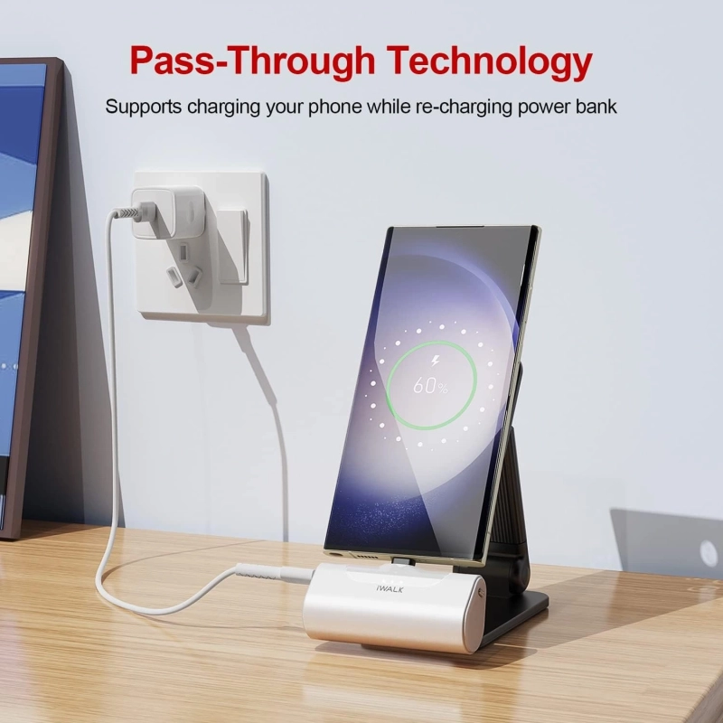 4500mAh Portable Charger with USB-C Port &ndash; White