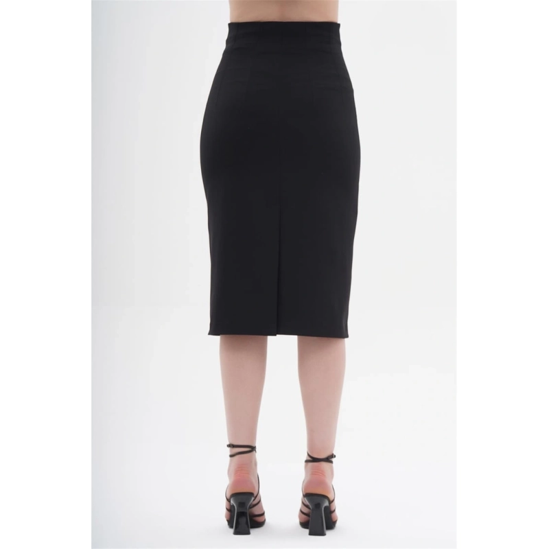 CLINCING WAIST MIDI SKIRT