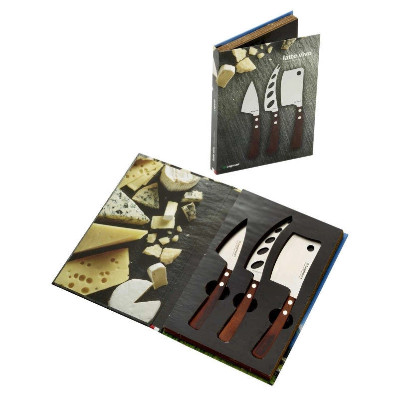 Latte Vivo Cheese Set with Light Wood Handle Ck-10B