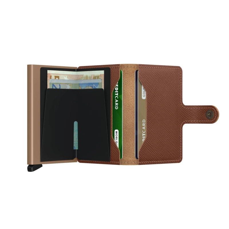 Miniwallet Saffiano MSA - Caramel