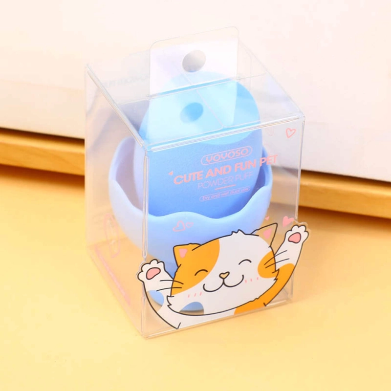 Cute Pet Egg Shell Beauty Makeup Sponge Blue
