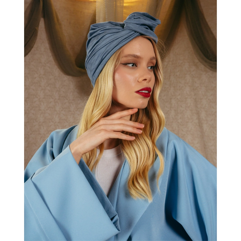 Turban Chamois - Petro Blue