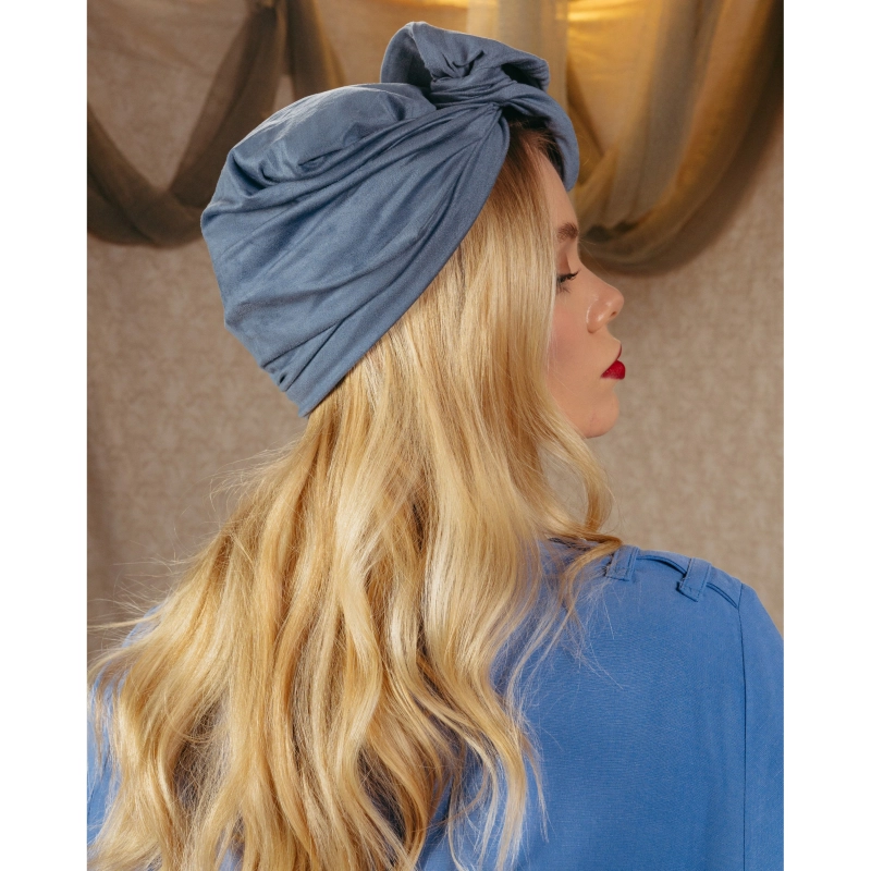 Turban Chamois - Petro Blue