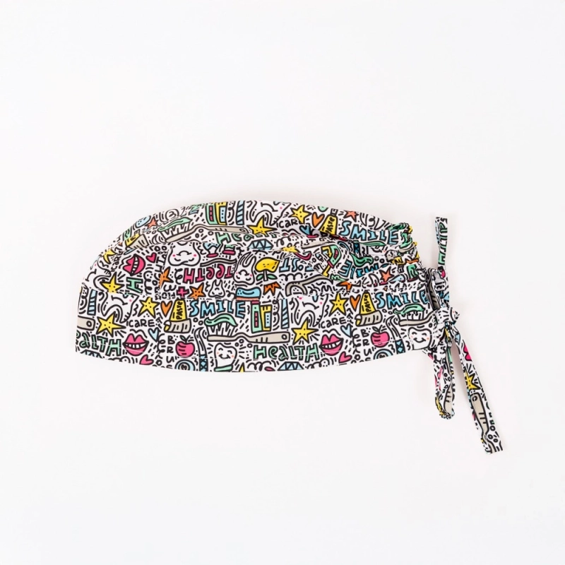 Printed Medical Scrub Cap