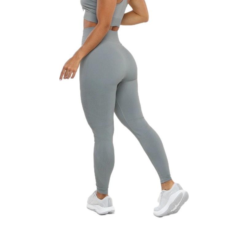 Women's Seamless Training Leggings -  Grey