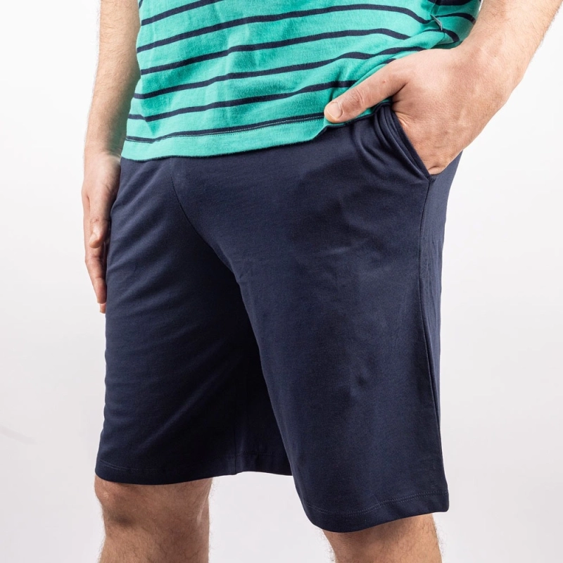 Men&rsquo;s Round Neck Short Pajama Set
