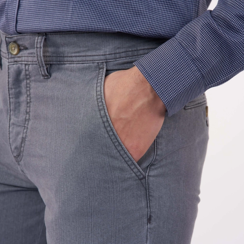 Men's Gabardine Pants - Charcoal Chanee