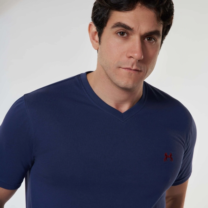 Men&rsquo;s V-Neck Short Pajama Set
