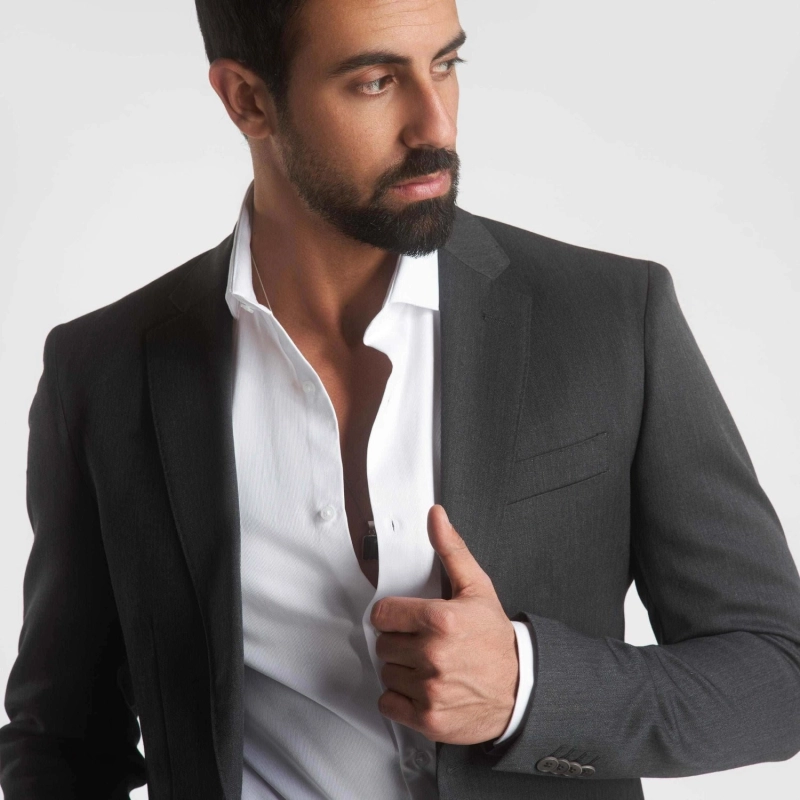 Men's Classic Suit - Charcoal Chanee