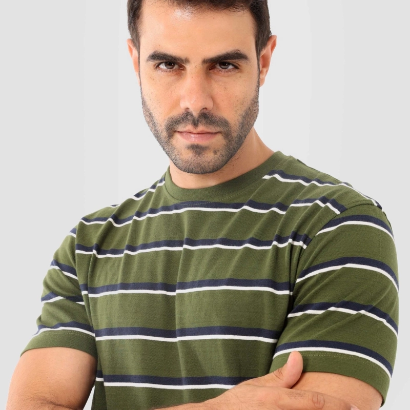 Men&rsquo;s Round Neck Short Pajama Set