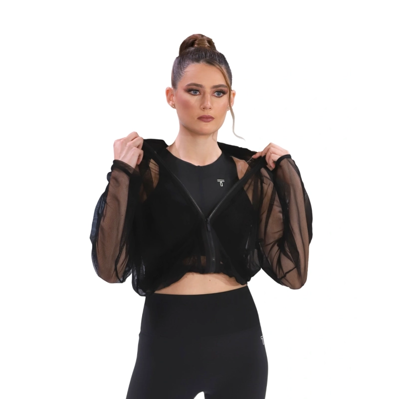 Mesh Zip Through Jacket