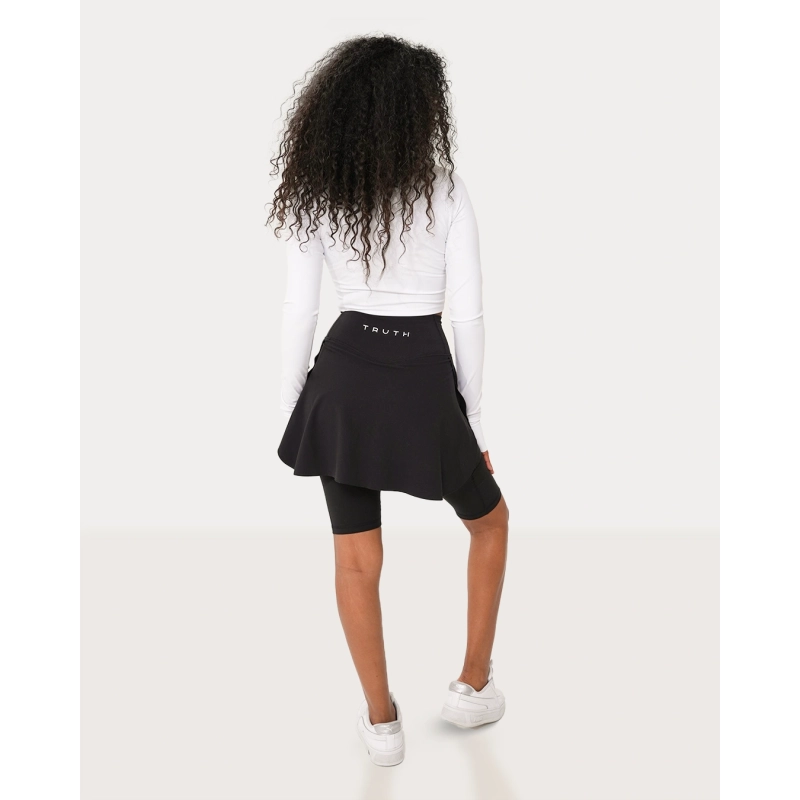 Half-Zip Long Sleeve Crop Top