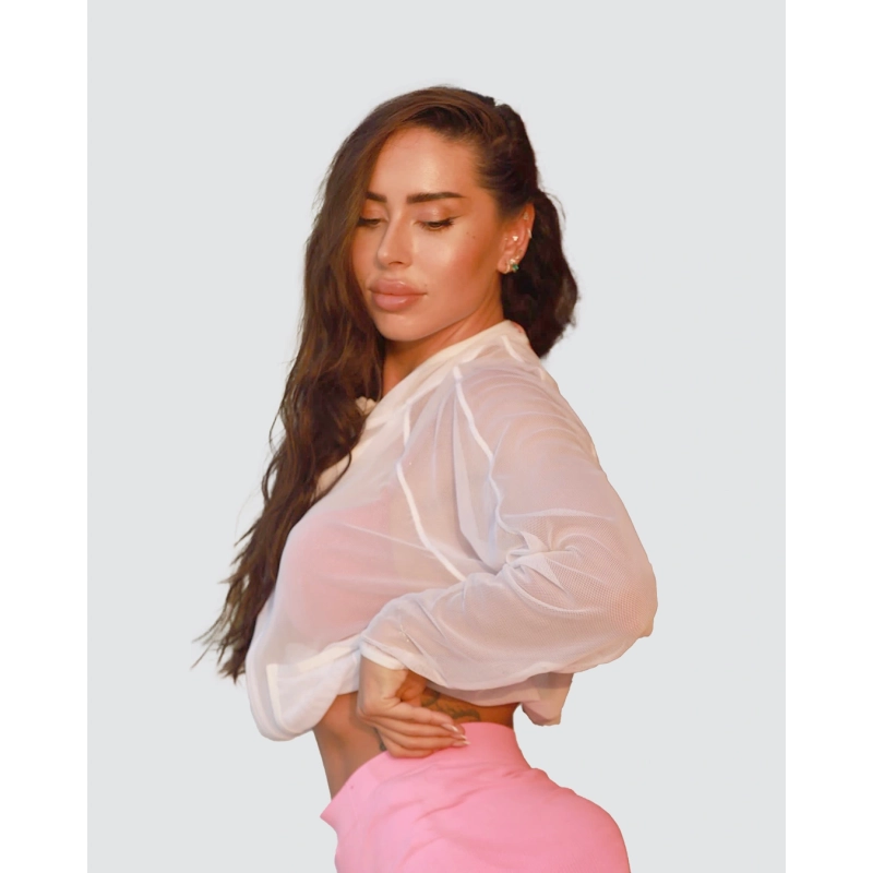جاكيت مِيش بفتحة سحاب