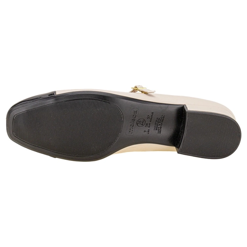 Women's Block Heel Shoe Ivory