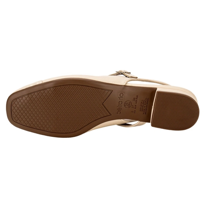 حذاء نسائي مفتوح من الخلف - عاجي