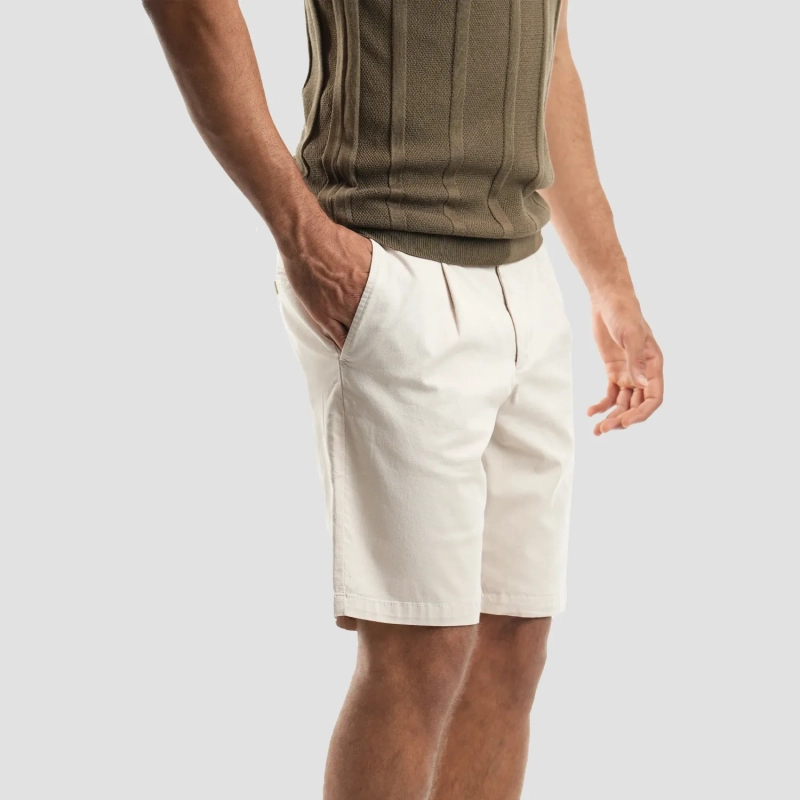 Men's Shorts - Gabardine - Stone
