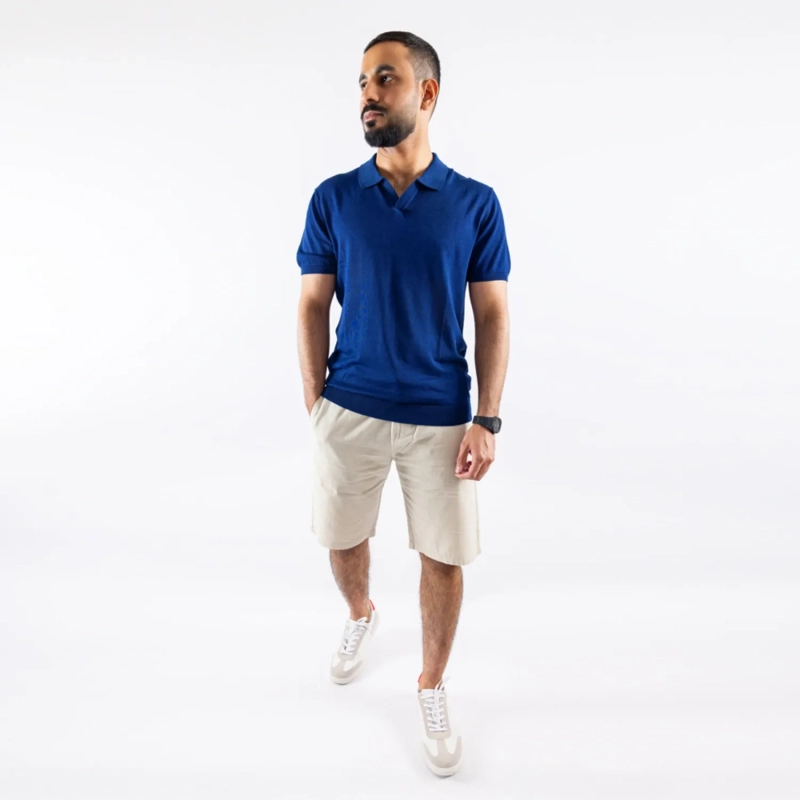 شورت رجالي - كتان - بيج فاتح