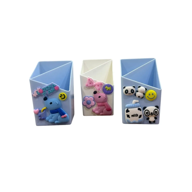 Pen Holder Plastic Square 2 Hole