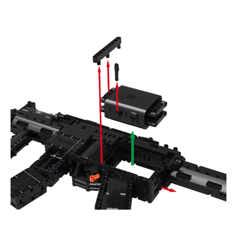 MP5 Building Toy Motorized - Black
