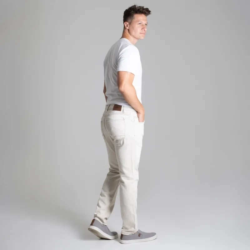 Men&rsquo;s Linen Pants Jeans - Off-White
