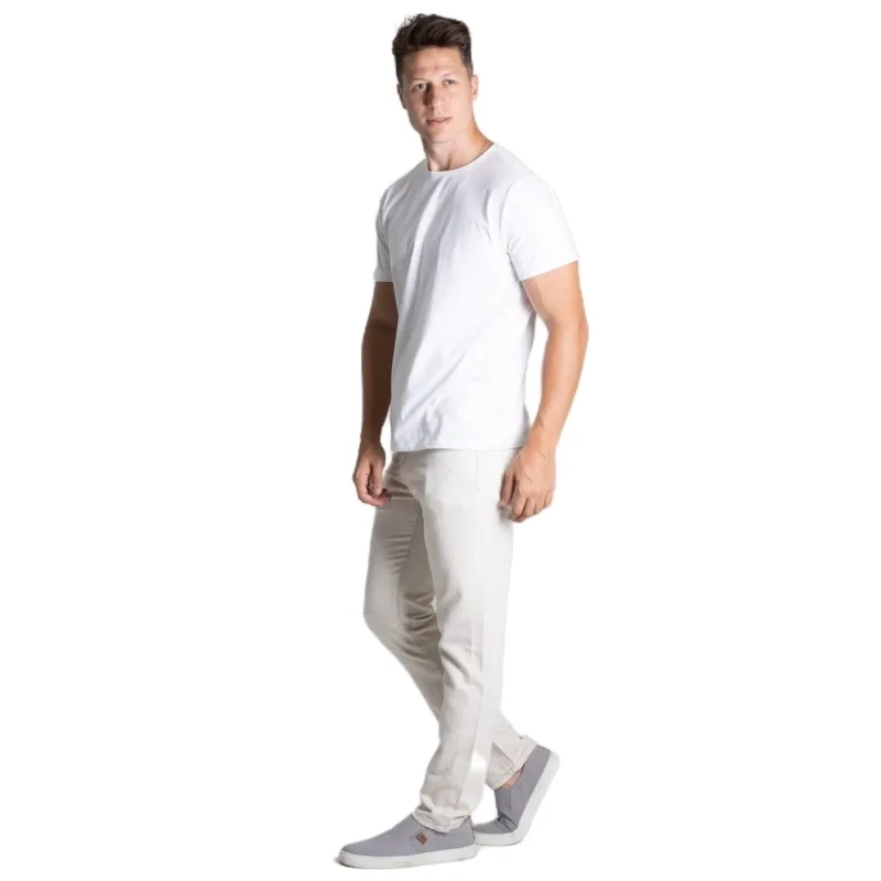 Men&rsquo;s Linen Pants Jeans - Off-White
