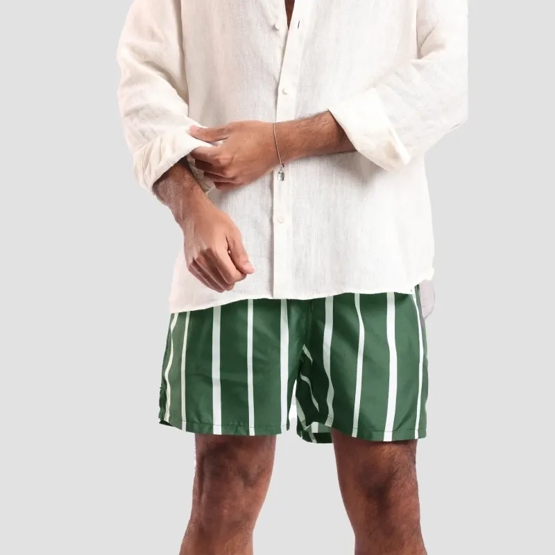 Men's Swim Shorts - Olive Green