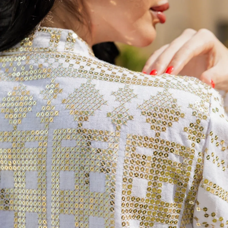 Women's Elegant Regular-Fit Sequined Abaya Dress - Garangao, Festive Outings