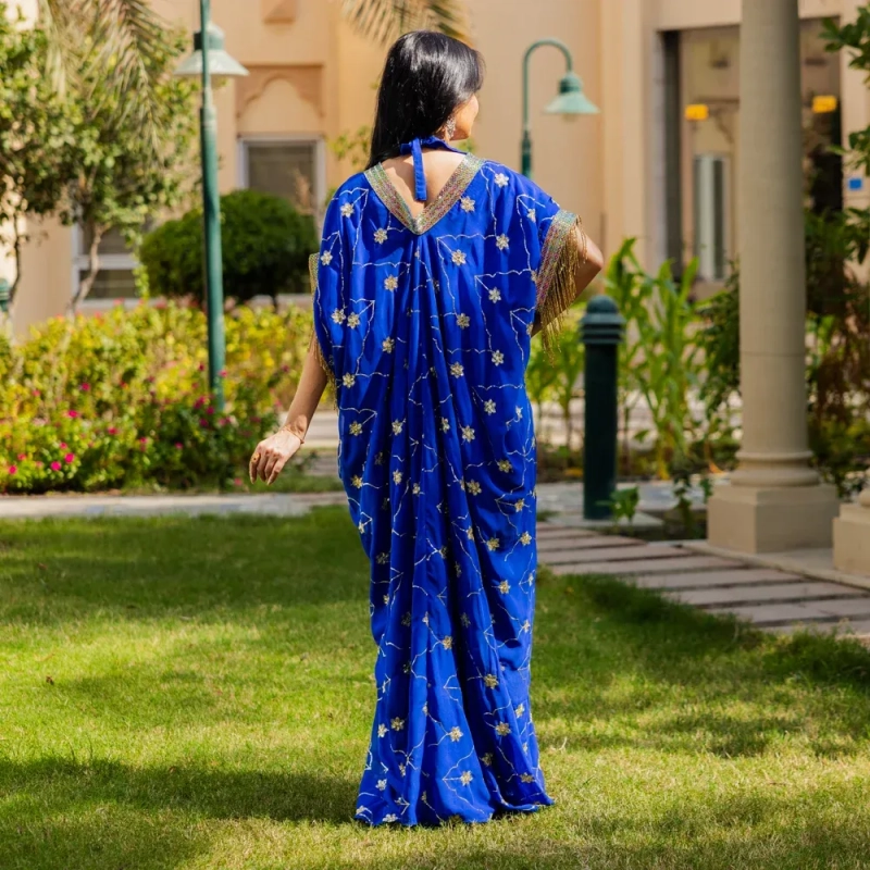 Women's Elegant Embroidered &amp; Beaded Closed Daraa - Free Size, Formal Gatherings