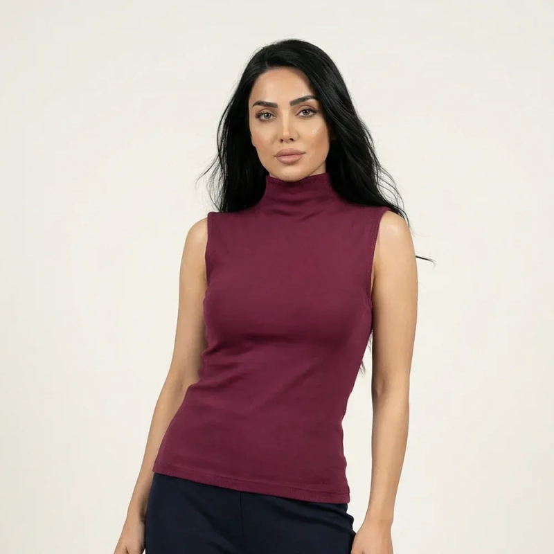 Women&rsquo;s High-Neck Tank Top - Sleek Minimal &amp; Everyday Essential