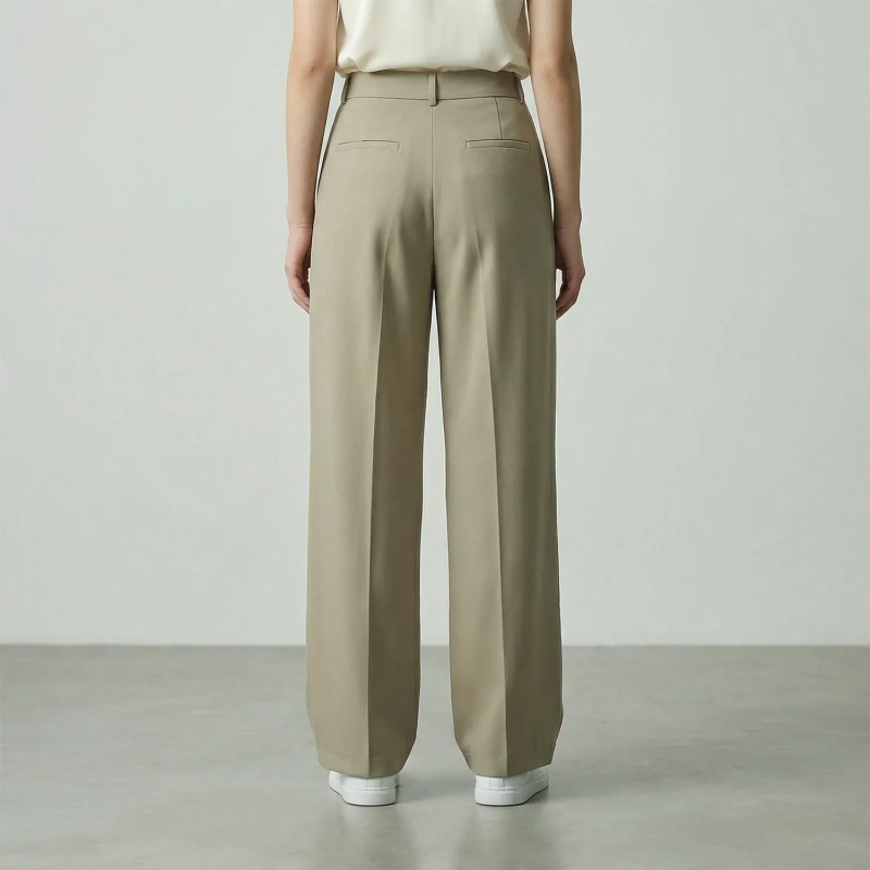بنطلون نسائي رسمي بتصميم أنيق وبسيط، مثالي للعمل والمكتب والمناسبات الرسمية