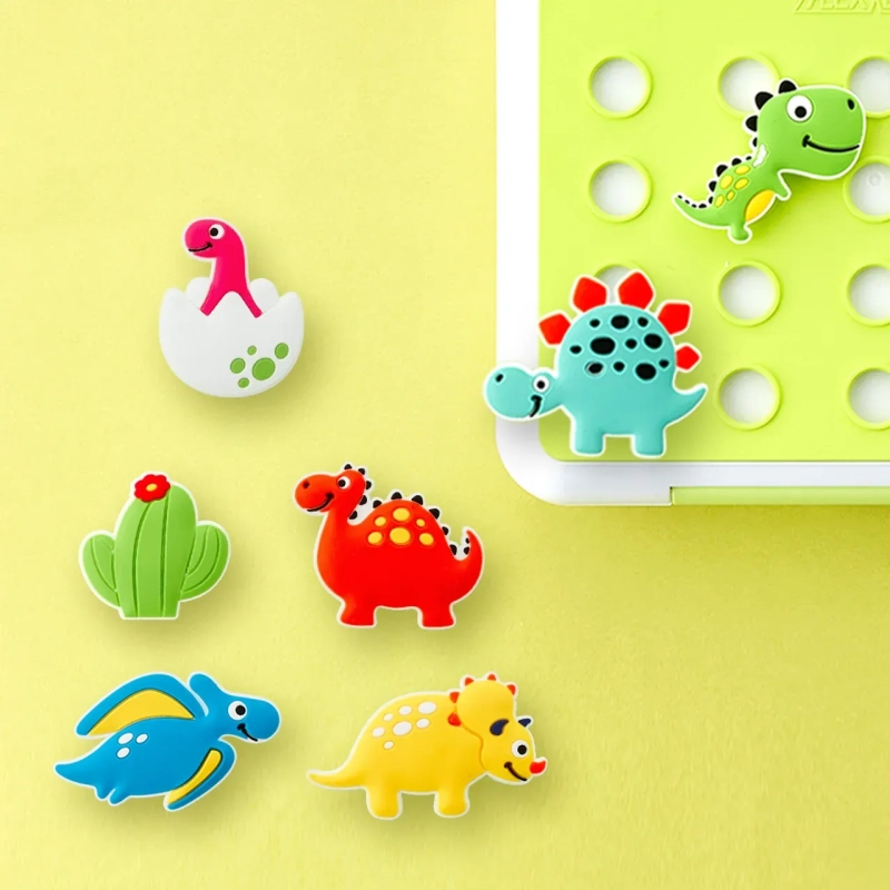 Stegosaurus FlexCharmz &ndash; Dinosaur Edition Silicone Accessory for Bento Box &amp; Cutlery